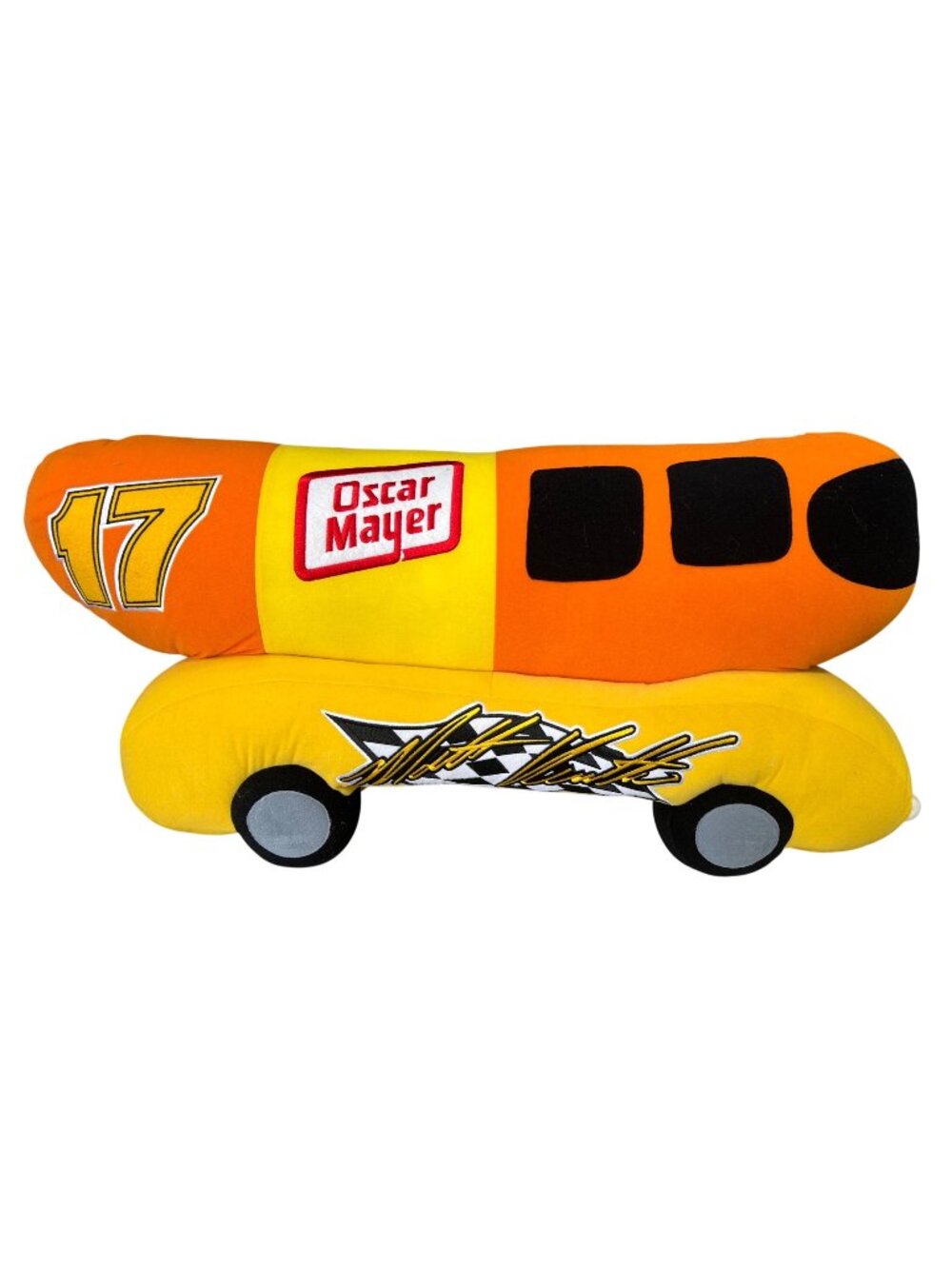Oscar Mayer Wienermobile 32" Plush Hanging Display Toy With 17 NASCAR Design NEW